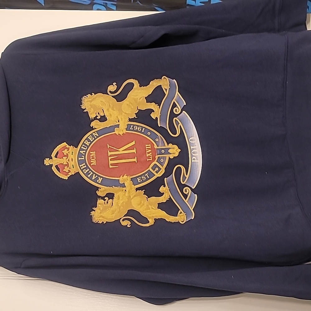 Ralph Lauren Polo Men's Tigers Crest Hoodie Size XL